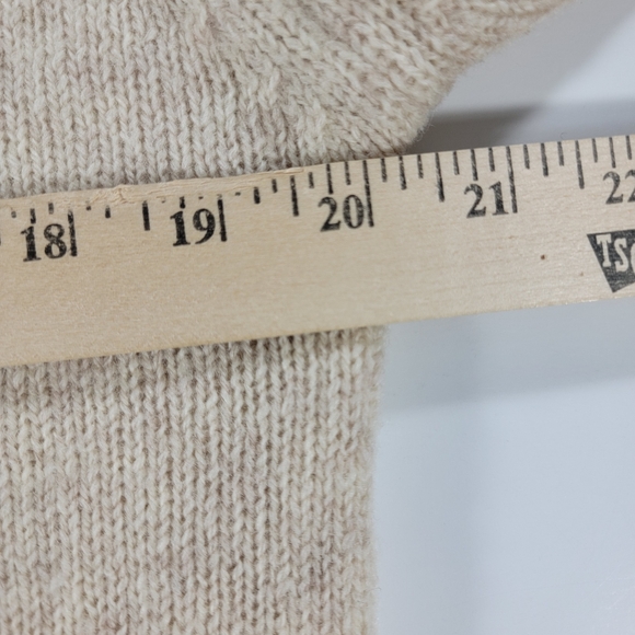 Vintage 70s Pendleton Sweater Mens Medium Biege 100% Shetland Wool Crewneck USA - Picture 6 of 9